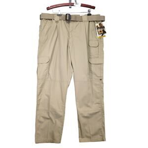 NWT Propper Men's 44x32 Lightweight Tactical Trousers Cargo Pants Khaki w/ Belt
